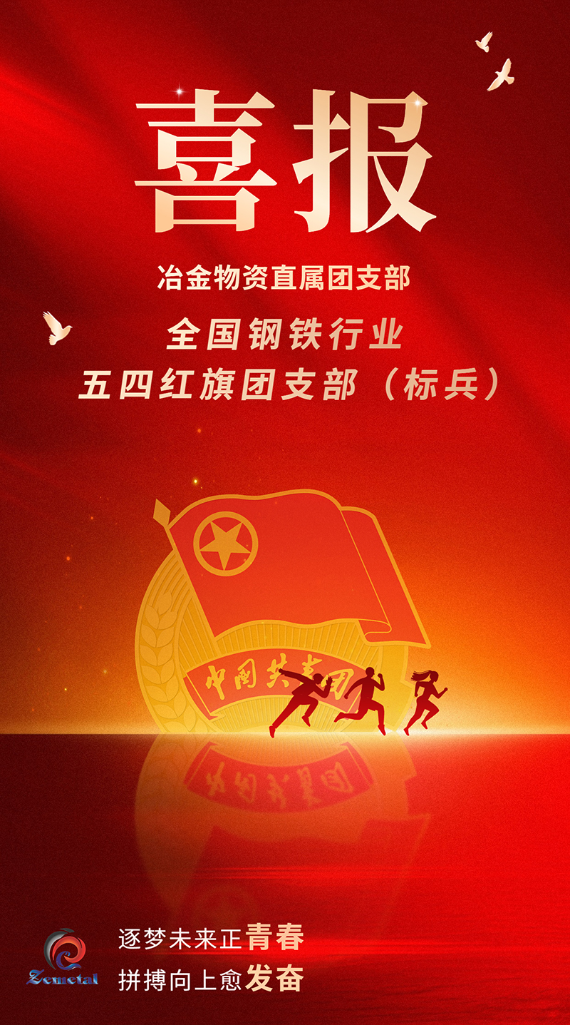 喜報!冶金物資團支部榮獲全國鋼鐵行業“五四紅旗團支部(標兵)”